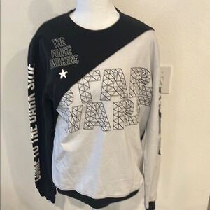 Star Wars Black and White Crewneck Sweatshirt